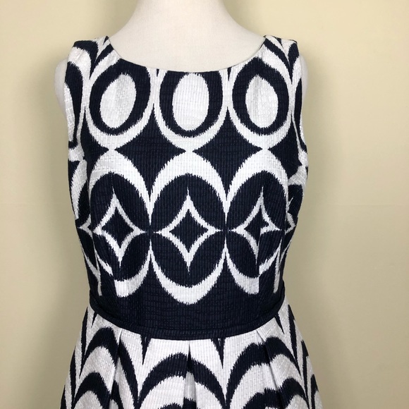 The Limited white navy blue dress size 6 - Picture 2 of 9